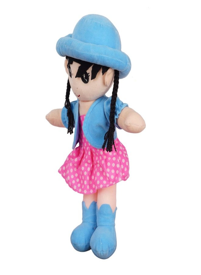 DearJoy Cap Rag Doll - Sky Blue, 40cm - Image 3